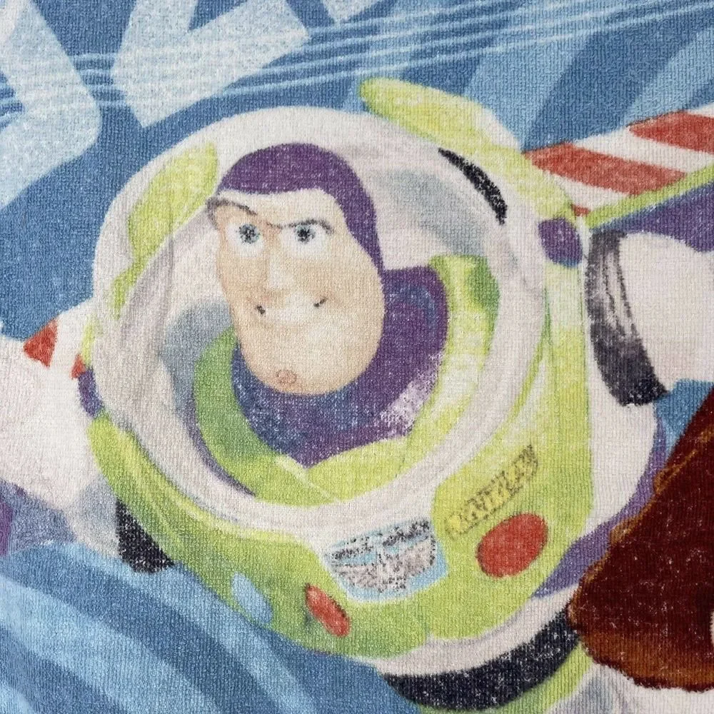 Toy Story Towel Vintage 90s Original Disney Pixar Beach Bath Terry Buzz Woody